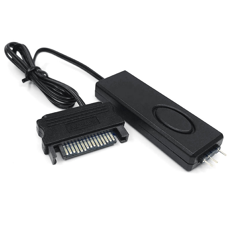 5V 3Pin ARGB Controller Connector SATA Power Supply Remote Control for Chassis Fan Lighting Water Cooler - Black 5V 3Pin ARGB Controller Connector SATA Power Supply Remote Control for Chassis Fan Lighting Water Cooler - Black